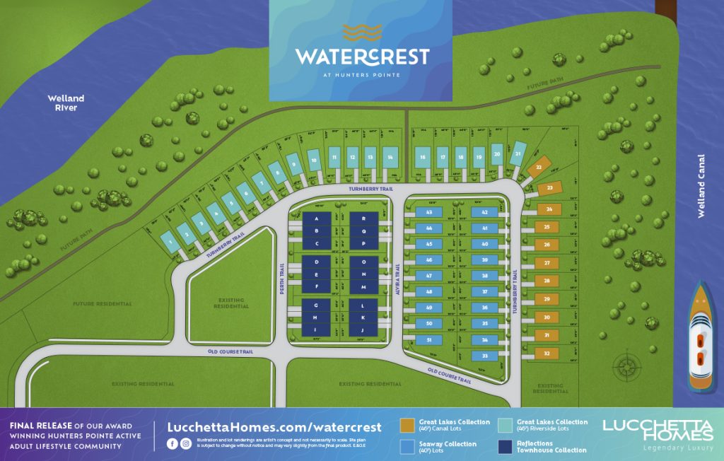 WaterCrest at Hunters Pointe Site Plan