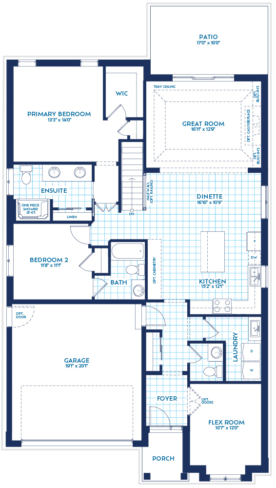 Huron Model Floor Plan