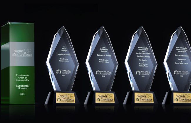 2025 Niagara Home Builders’ Association (NHBA) Awards of Excellence | Lucchetta Homes Wins 7 Awards