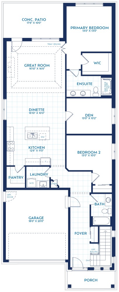 Brock II Model Floor Plan